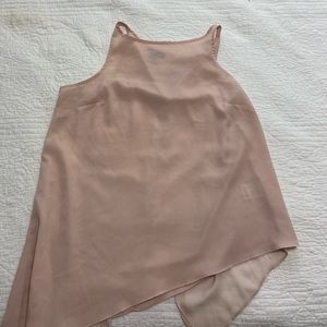 Baby Pink Angled Blouse